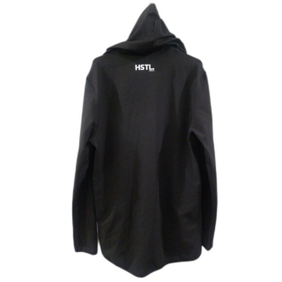 HSTLMADE Full Zip Hooded Jacket - Black/White Logo XL - Picture 3 of 7